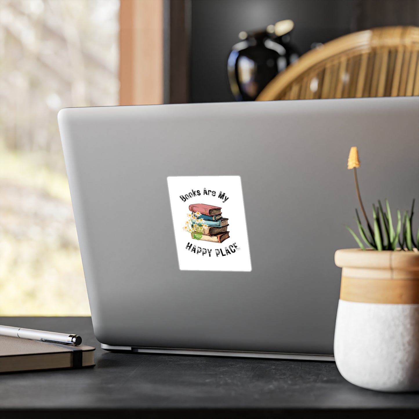 Books Are My Happy Place Vinyl Decals