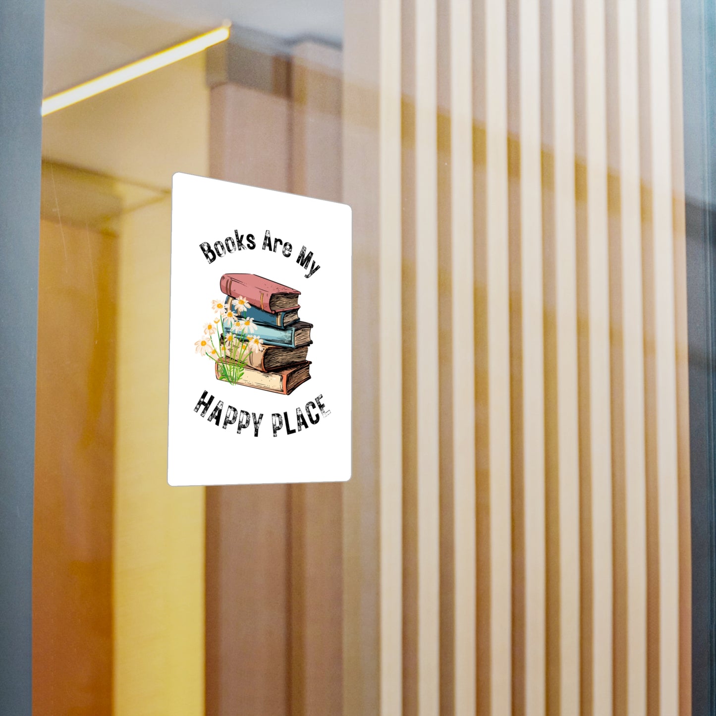 Books Are My Happy Place Vinyl Decals