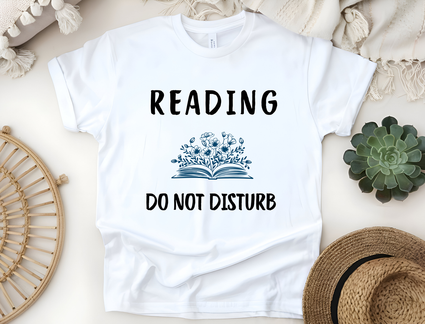 Reading Do Not Disturb T-Shirt | Softstyle Tee for Book Lovers