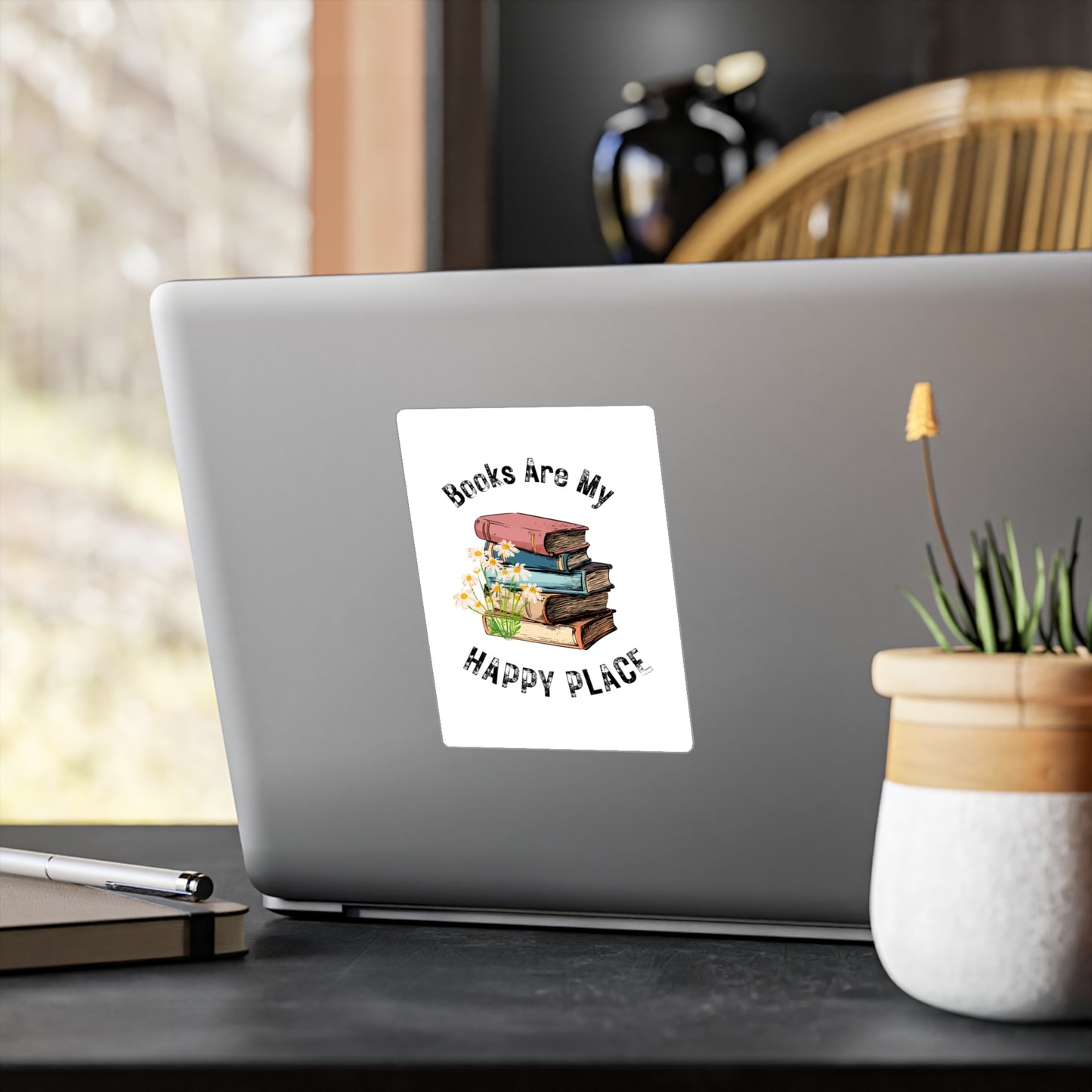 Books Are My Happy Place Vinyl Decals