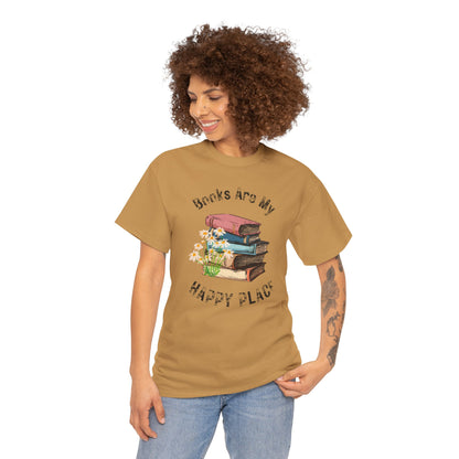 Books Are My Happy Place T-shirt