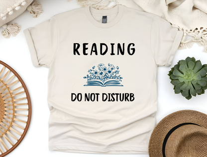 Reading Do Not Disturb T-Shirt | Softstyle Tee for Book Lovers