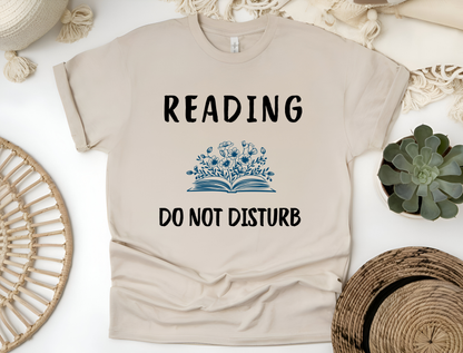 Reading Do Not Disturb T-Shirt | Softstyle Tee for Book Lovers