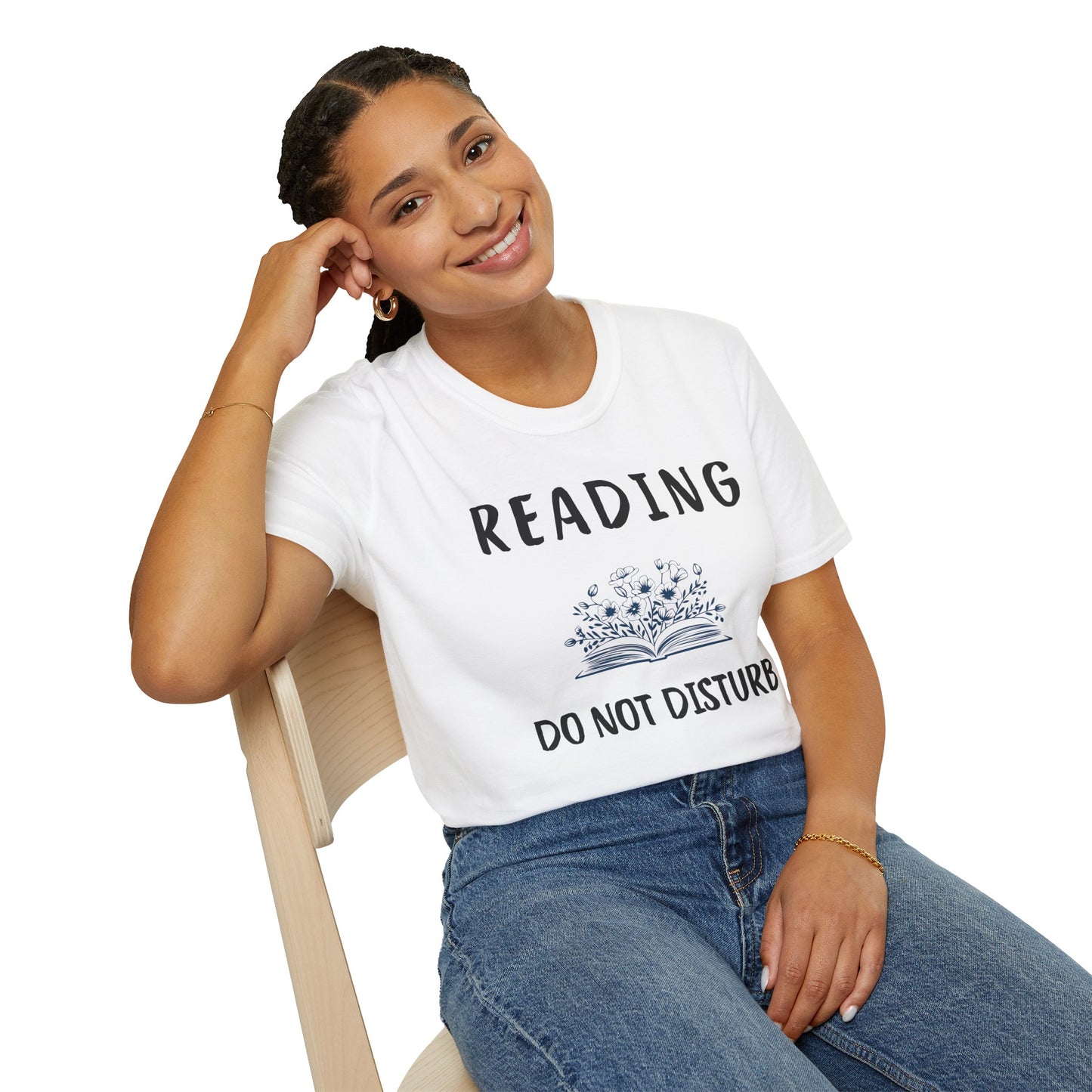 Reading Do Not Disturb T-Shirt | Softstyle Tee for Book Lovers