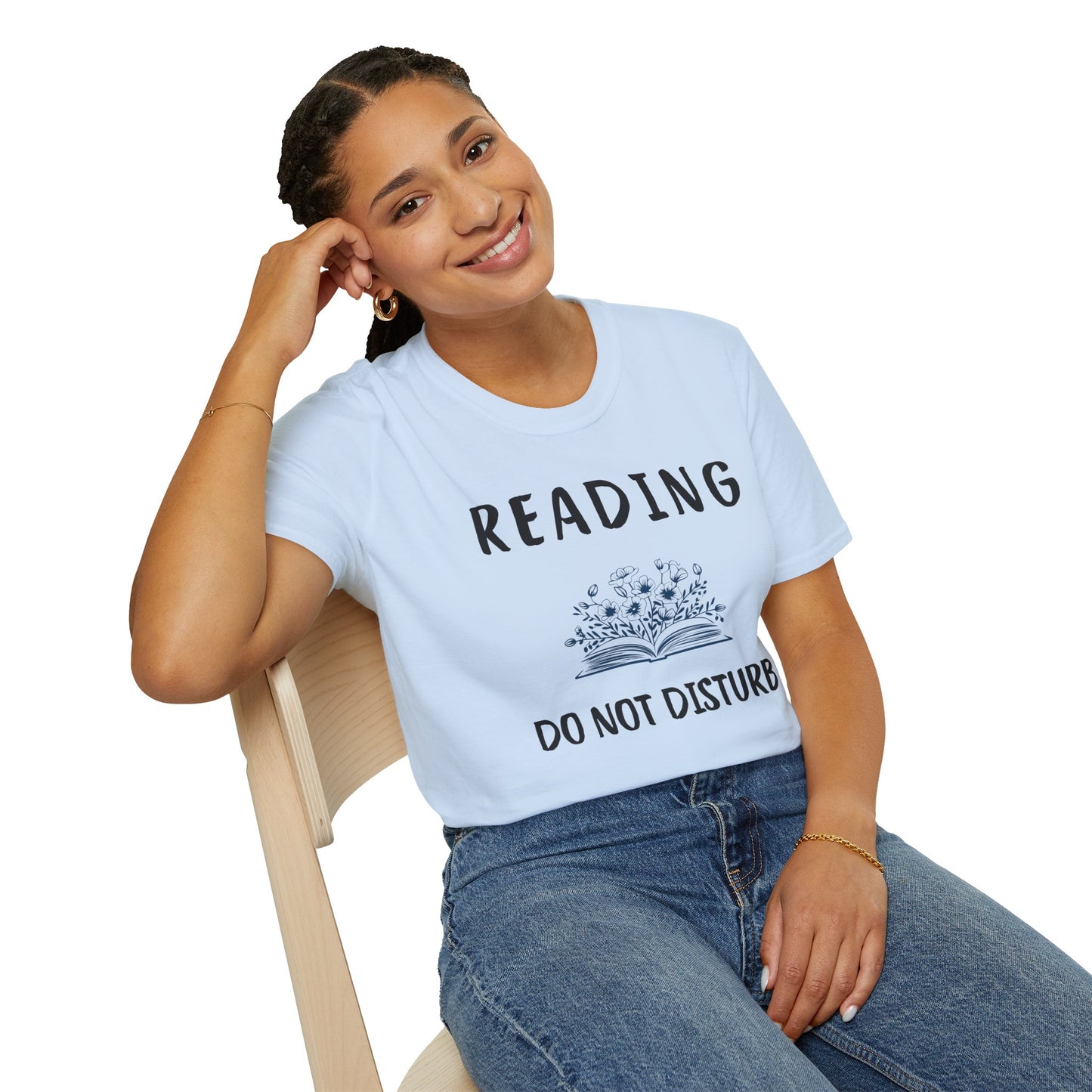 Reading Do Not Disturb T-Shirt | Softstyle Tee for Book Lovers